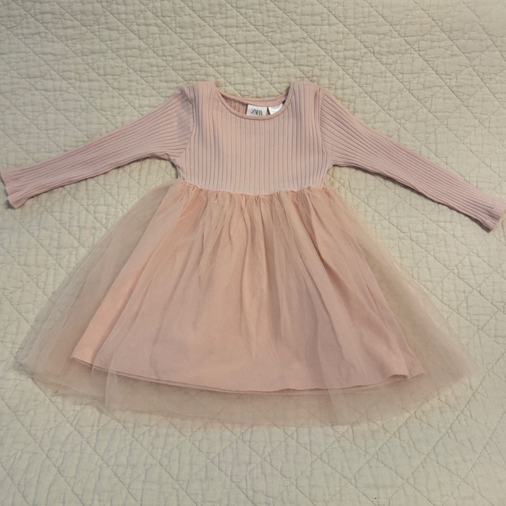 Pink dress with tulle